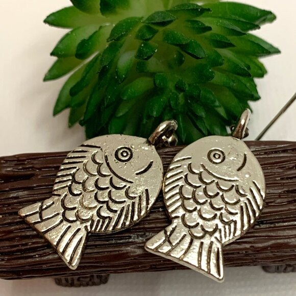 Fish Earring, Fishing Jewelry, Silly Animal Earring, Gift Idea, Novelty Earring - Picture 2 of 8